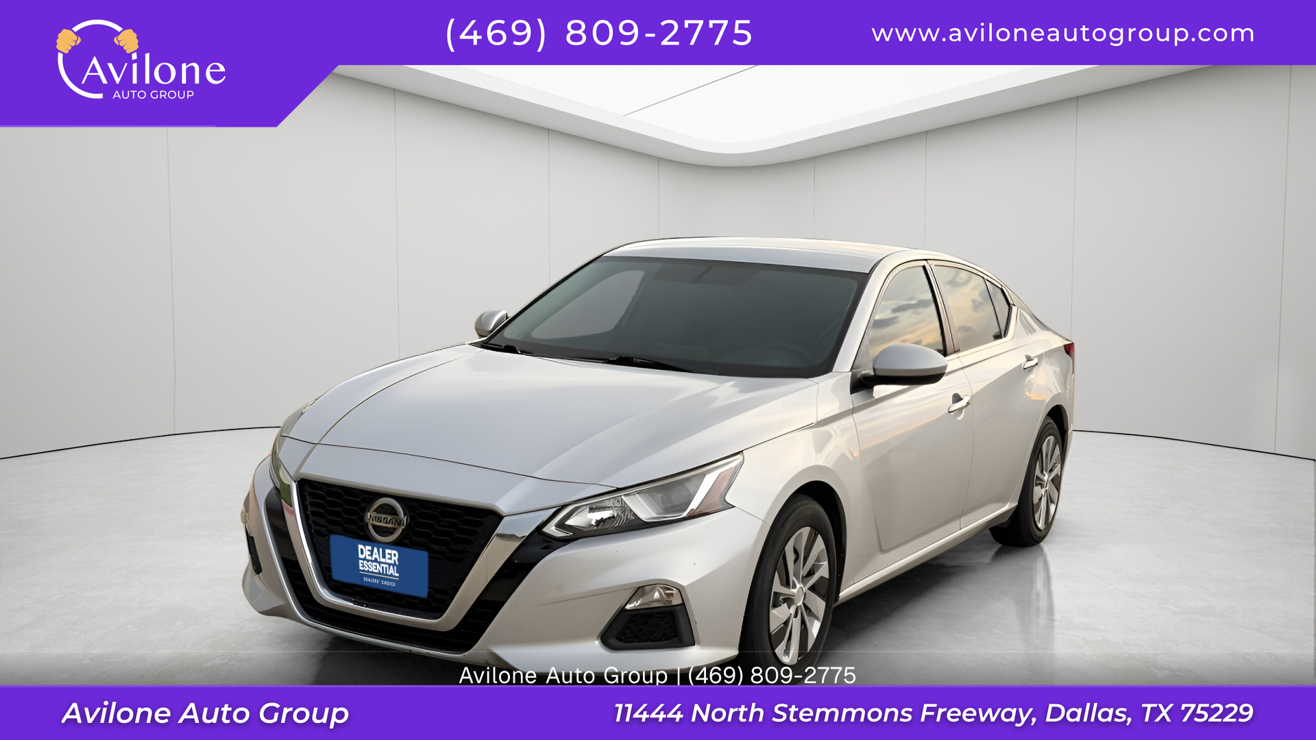 Silver 2020 Nissan Altima Sedan Front-Wheel Drive Continuously Variable Transmission