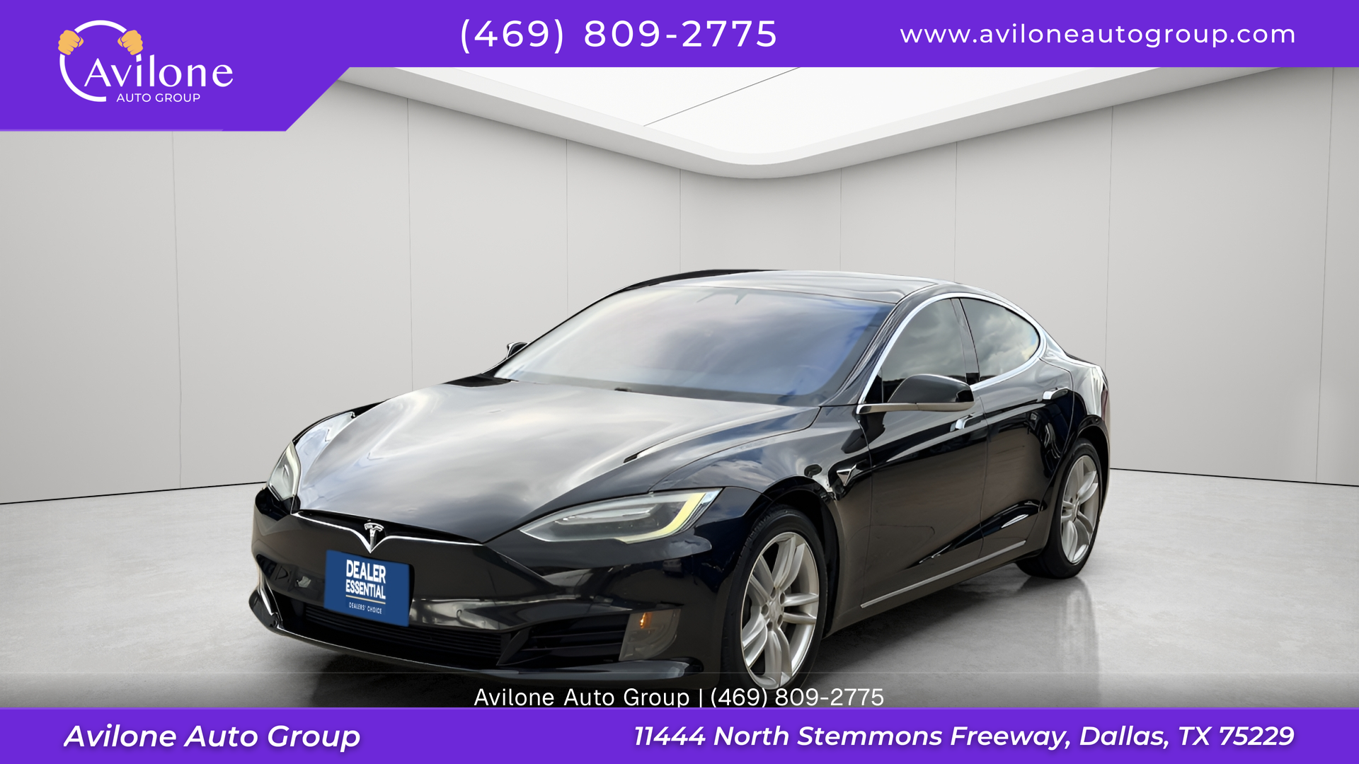 Black 2017 Tesla Model S Sedan All-Wheel Drive 1-Speed Automatic