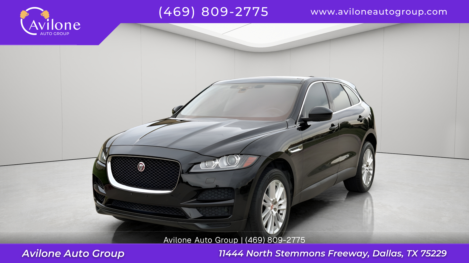 Black 2020 Jaguar F-PACE SUV / Crossover All-Wheel Drive 8-Speed Automatic
