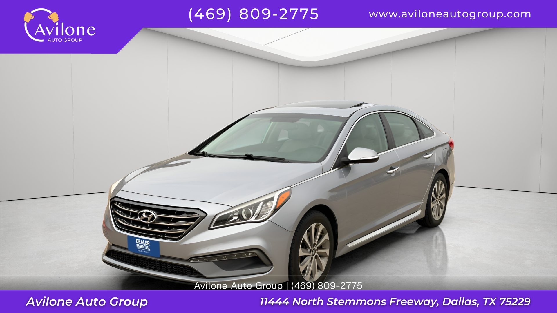 Silver 2017 Hyundai Sonata Sedan Front-Wheel Drive 6-Speed Automatic