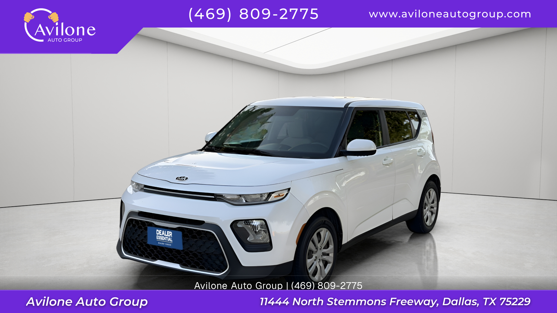 White 2020 Kia Soul SUV / Crossover Front-Wheel Drive Continuously Variable Transmission