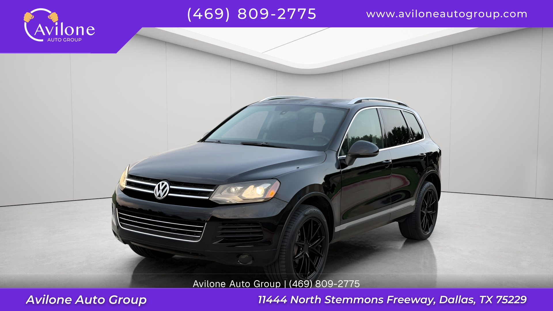 Black 2013 Volkswagen Touareg SUV / Crossover All-Wheel Drive 8-Speed Automatic