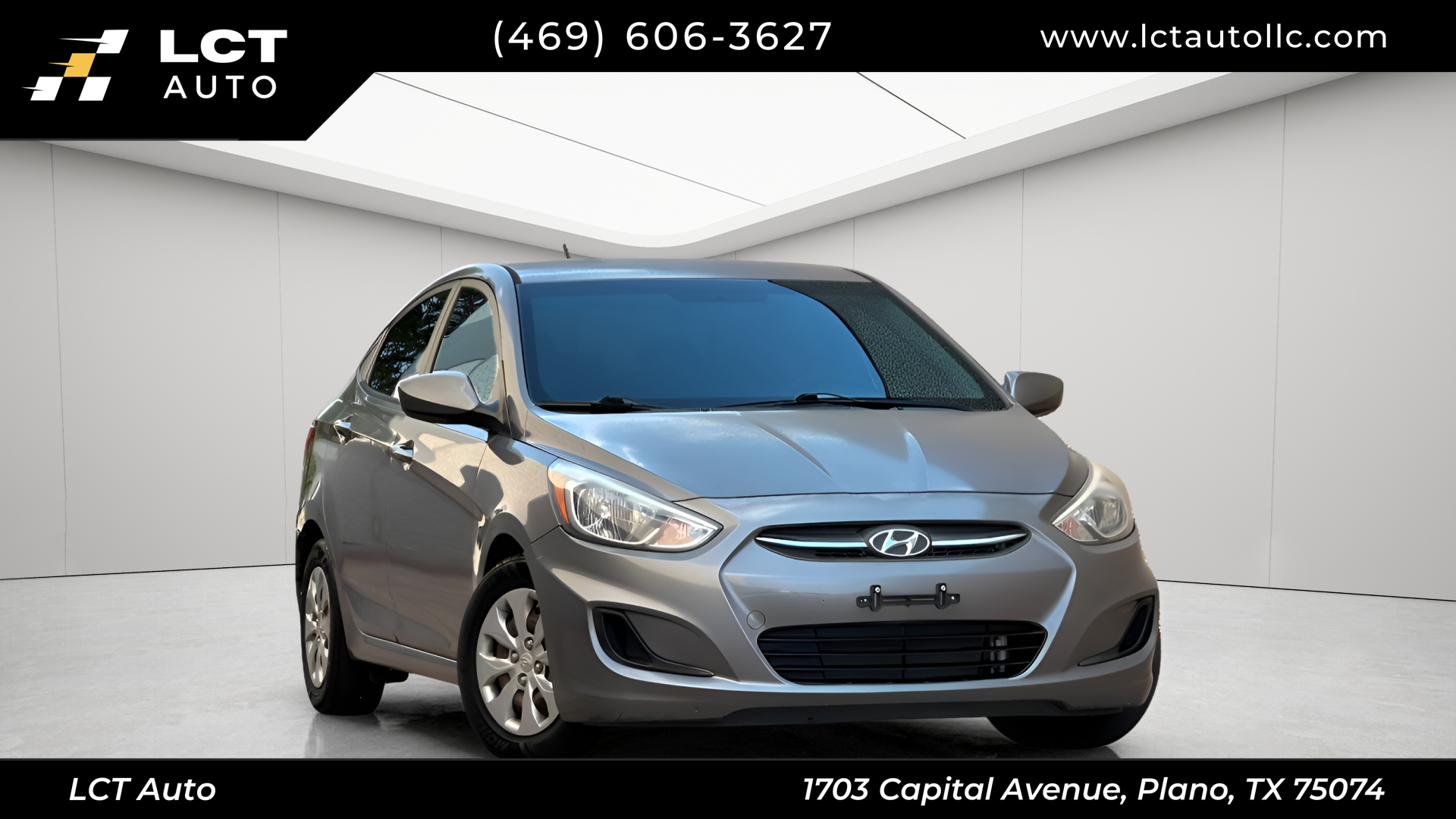 Gray 2015 Hyundai Accent Sedan Front-Wheel Drive 6-Speed Automatic