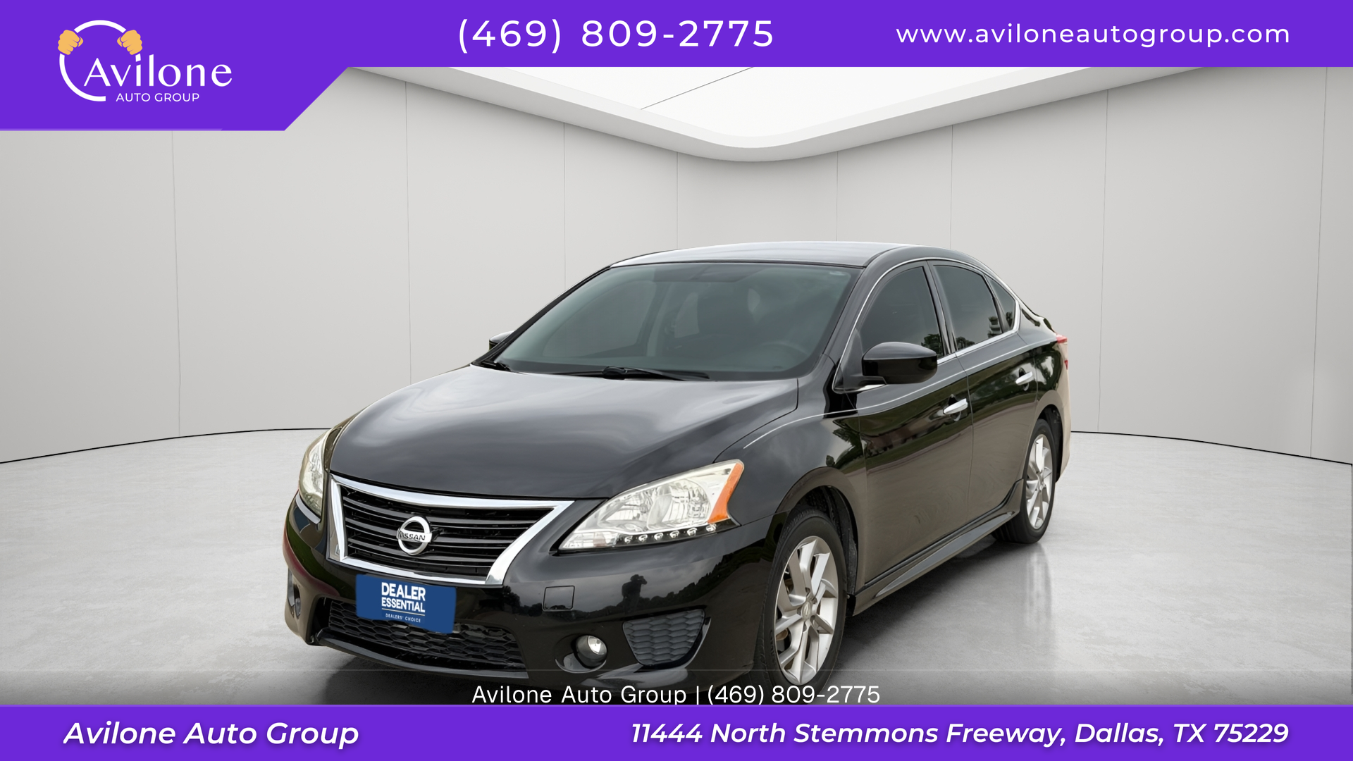 Black 2014 Nissan Sentra Sedan Front-Wheel Drive Continuously Variable Transmission
