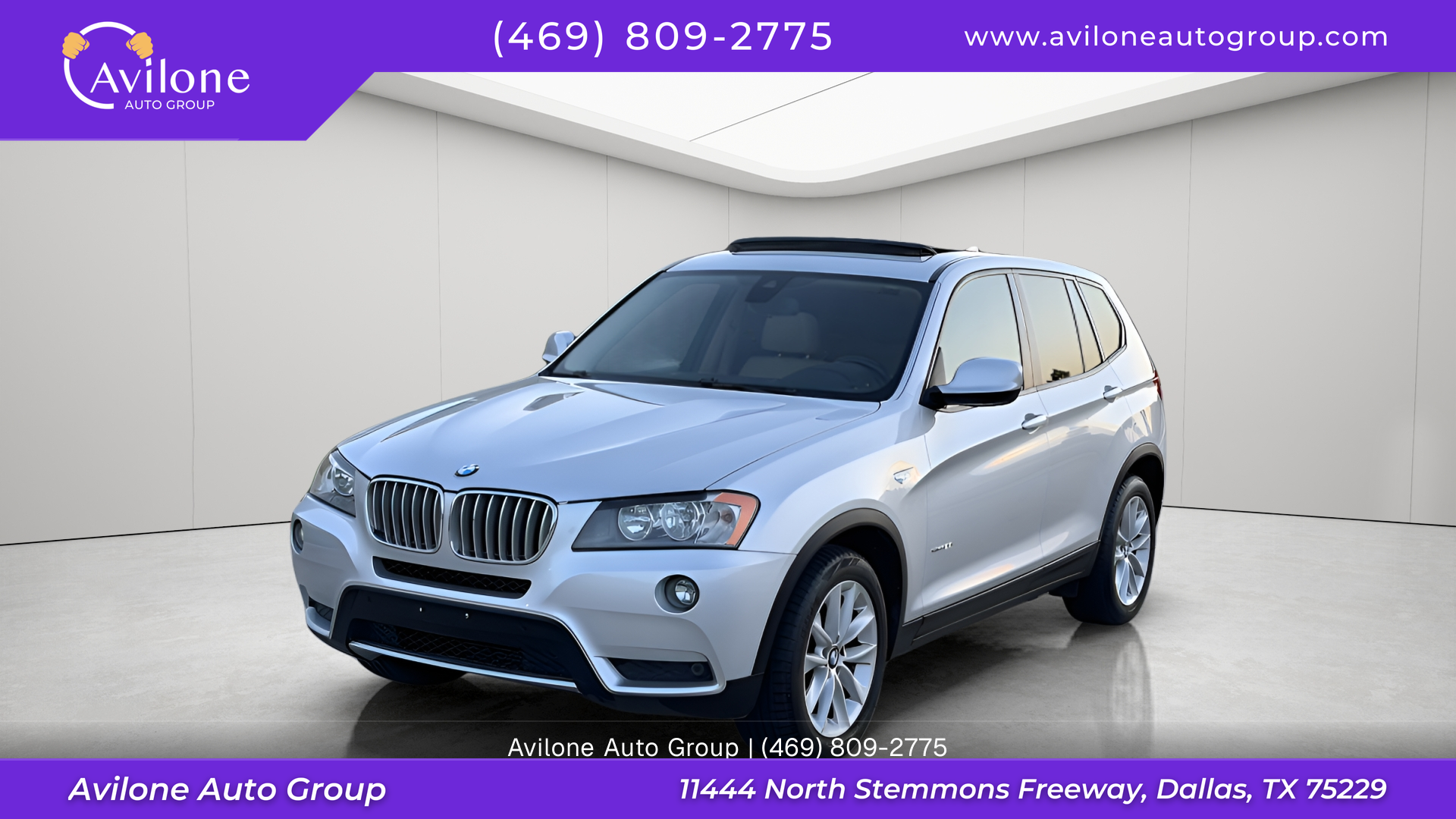 Silver 2013 BMW X3 SUV / Crossover All-Wheel Drive 8-Speed Automatic